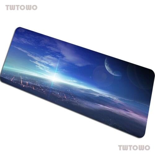 Landscape Mousepad 900x400x2mm Planet Gaming Mouse Pad Gamer Mat Computer Desk Padmouse Keyboard Astronaut Play Mats