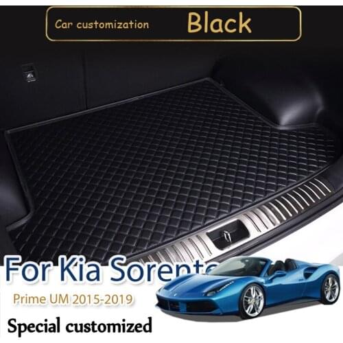 High quality Trunk Mats For Kia Sorento Prime UM 5 Seats 2015 2016 2017 2018 2019 Carpets Automobile Accessories Car-styling