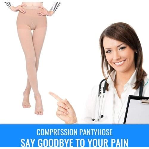 Medical Compression Pantyhose Women Men 20-30 mmHg Edema Varicose Veins Treatment Swelling Braces & Supports