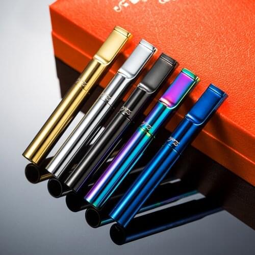 ZOBO Reusable Metal Luxury Smoking Filter Holder Pipe Tobacco Cigarettes Reduce Tar Cleaning Smoking Accessories With Gift Box