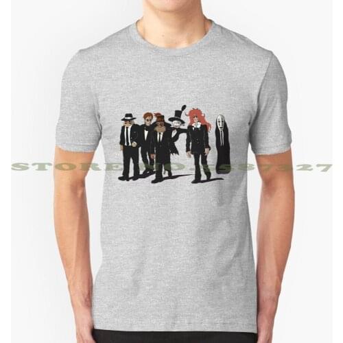 Ghibli Dogs Fashion Vintage Tshirt T Shirts Mashup Parody Japanese Anime Porko Rosso Muska Castle In The Sky Lord Yupa Nausicaa