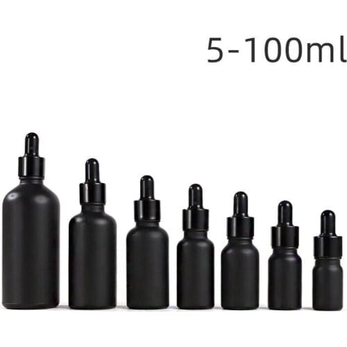 800pcs 5-100ml Tubes Frosted Dropper Glass Aromatherapy Liquid Essential Massage Oil Pipette Refillable Bottles Small Container