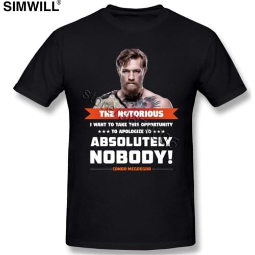Awesome The Notorious Conor McGregor King Featherweight T Shirt Boy Vintage Streetwear Tee Shirt