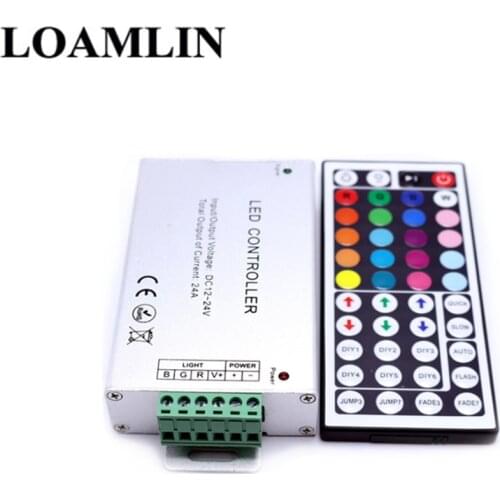 44Keys RGB LED Controller Infrared Remote Control RGB Controller DC12-24V 12A For SMD 3528 5050 RGB LED Strip Light