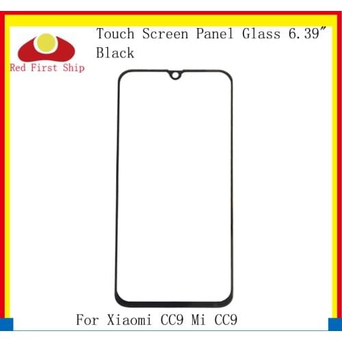 10Pcs/lot Touch Screen For Xiaomi CC9 Mi CC9 Touch Panel Front Outer LCD Glass Lens CC9 Touchscreen Replacement