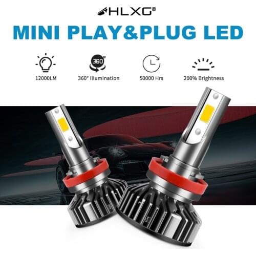 LED Lamp H7 12000LM Super Bright LED H4 LED Bulb Hi/lo Beam Car Headlight H11 H8 H9 HB3 HB4 9005 9006 Auto fog Light 5000K 6000K