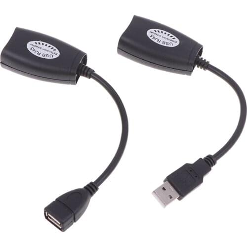 USB UTP Extender Adapter Over Single RJ45 Ethernet CAT5E 6 Cable Up to 150ft