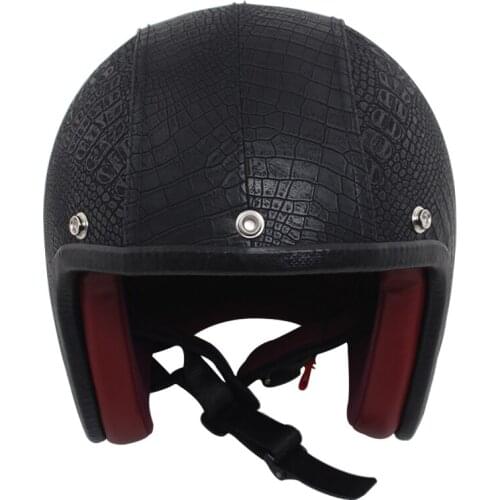 Vintage Motorcycle Helmet Retro Style Motorbike Helmet Open Face Helmet 3/4 M L XL Motorcycle helmet for Cruiser