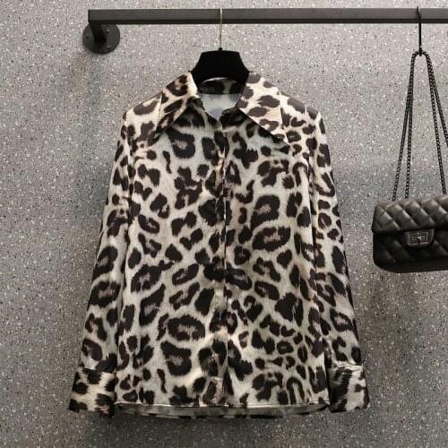 Леопардовые блузки XING WEI SI China At AliExpress