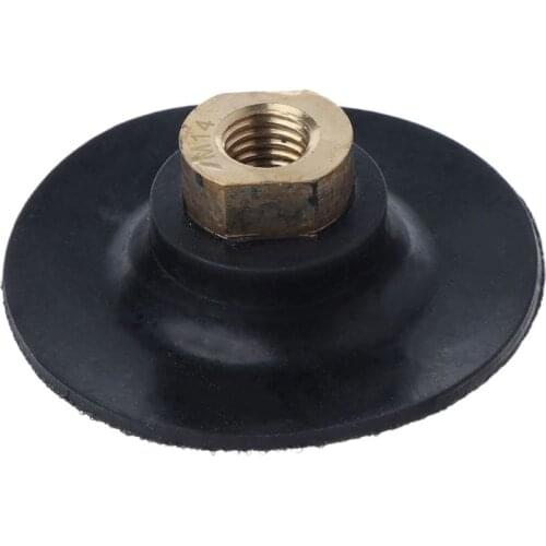 3'' 4'' M10 M14 Rubber Based Sanding and Grinding Discs Backing Holder Diamond Polishing Backer Pads Hook and Loop