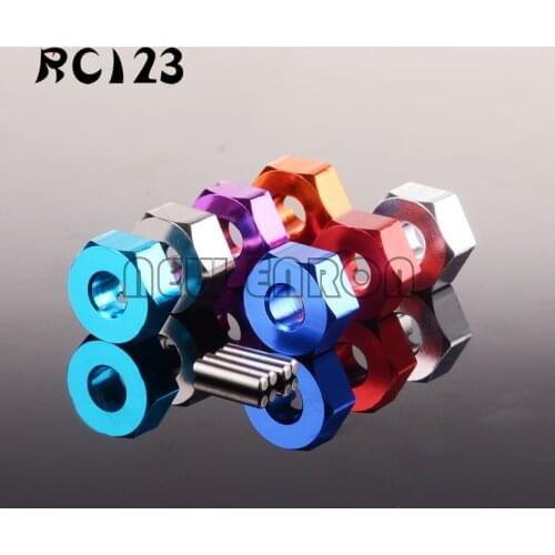 4PCS Aluminium 12mm Wiel Hex & PIN 5MM Dikte 539057 Voor FS RC Off- road Buggy NIEUWE ENRON
