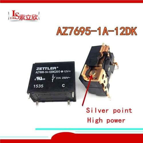 5pcs/lot 100%NEW original relay AZ7695-1A-12DK AZ7695 1A 12DK AZ76951A12DK 12V 12VDC DC12V 1A 4PIN