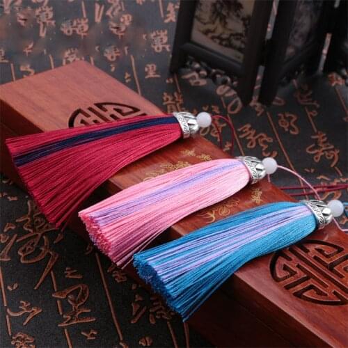 5pcs/lot Two-tone Patchwork Tassels With Lotus Metal Cap 10cm Great Quality Earring Dangle Fringes Pendant DIY Jewelry Making