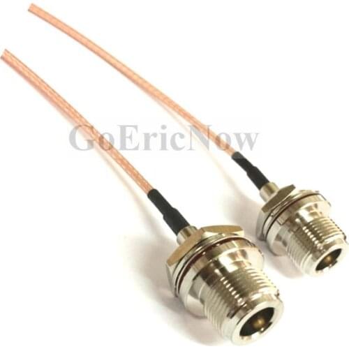 5 pcs RF Coaxial 50 Ohm M16 N Female to M16 N Female RG316 Jumper Cable Connector(15cm)