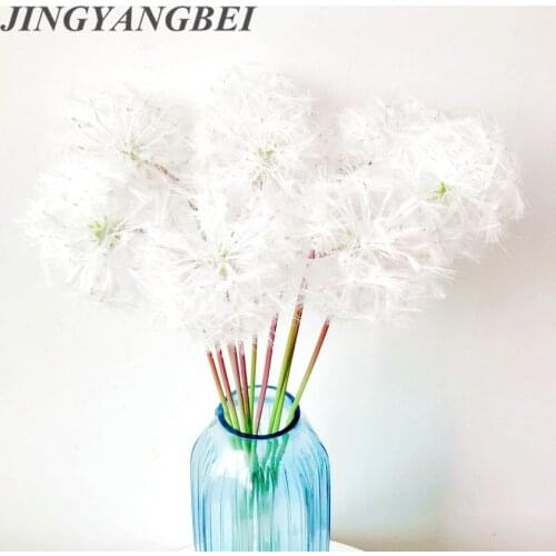 66cm plastic White Dandelion Artificial Flower Christmas decoration Wedding Arrange Decorative Road Lead Flowers
