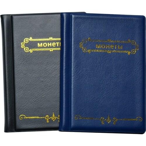 120 Coins Coins Collection Money Album Book Commemorative Currency Russian Cover Mini Penny Pockets Collecting Coin Holders