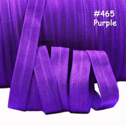 Free shipping #465 purple fold over elastic, 100 yards per lot fold over elastic