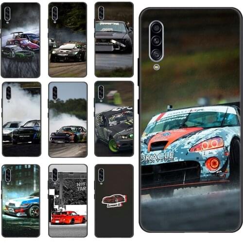 Desxz Phone Case for Samsung Galaxy A30 A51 A50 A71 A12 A32 A52 4G 5G Cover Drift Cars Auto Racing JDM