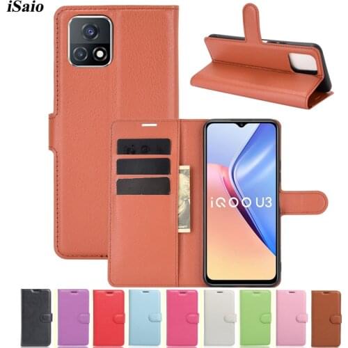 For Vivo iQOO U3 Y52S Wallet Case Flip Leather Cover for Vivo Y52S Mobile Phone Case Cover with Card Slots