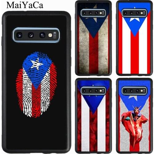 Puerto Rico Flag Case For Samsung Galaxy A51 A71 A21S A20e A31 A50 A70 M21 M31 S9 S10 S20 Plus Note 20 Ultra