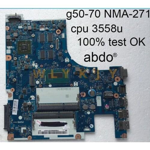 For Lenovo G50-70 G50 NM-A271 Notebook PC motherboard cpu.3558u R5. M230 2G Graphics motherboard 100% Test OK