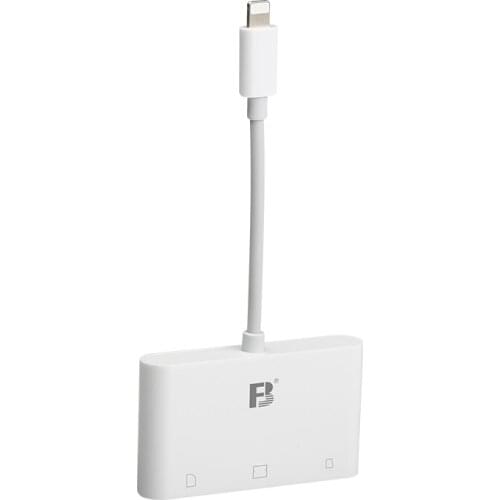 FB Brand OTG16 Original No App 3 in 1 Card Reade CF SD Micro SD Mobile Phone Card Reader ALL IN ONE for IOS iphone and ipad