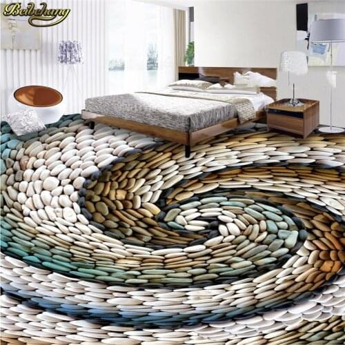 Beibehang Custom Photo Wallpaper Floor Painting A beautiful romantic cobbled family 3D floor papel de parede