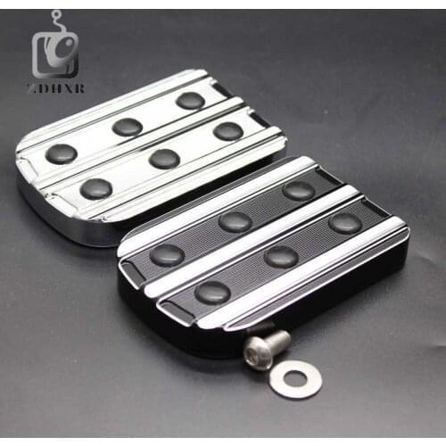 Chrome plated and deep black brake pedal cover 88-18 for Halley circuit street slide king FLHX FLHR FLH/T