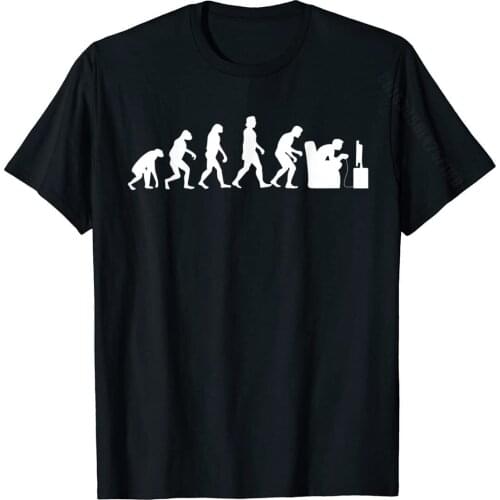 GAMING EVOLUTION Funny Retro Video Game Gamer Nerd Gift T-Shirt Printed Cotton Mens Tops Shirt Casual Special T Shirts