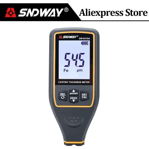 SNDWA Digital Auto Coating Thickness Gauge Refinishing Car Paint Meter Film Thickness Tester Width Measuring Instrument SW-6310A