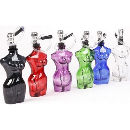 Refinement Hookah Sexy Stunner Style Shisha Glass Hookah Grinder Pipes Grinder Smoking Pipe Random Delivery Narguile