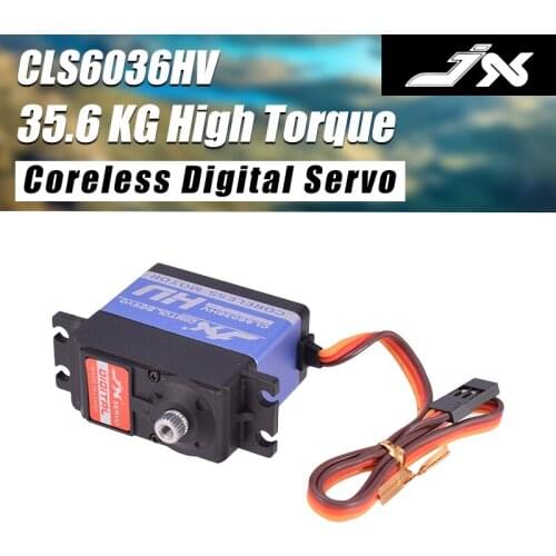 JX Servo CLS6036HV 35.6KG High Torque Aluminium Shell Metal Gear Coreless Digital Servo For RC Helicopter Airplane Parts