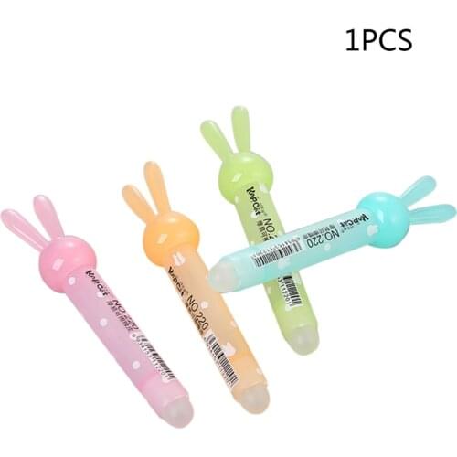 Kawaii Rabbit Eraser For Erasable Pen Cute School Office Supply Stationery Gift K5DB