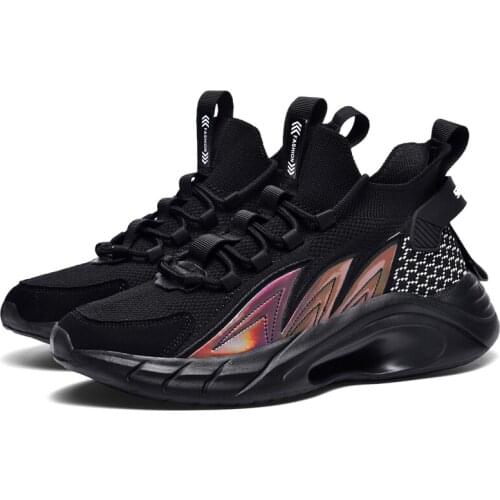 Big Size Men Shoes Sneakers Breathable Running Shoes Outdoor Sport Fashion Comfortable Casual Couples Gym Mens Shoes 39-46