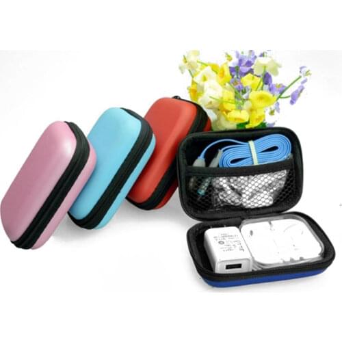 Multifunction Earphone Wire Organizer Box Data Line Cables Storage Box Case Container Coin Headphone Protective Box Container