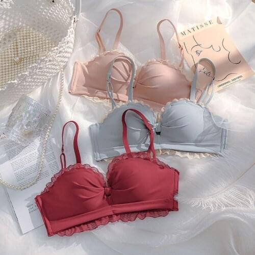 Fashion Lace Wireless Women Bra Sexy Lingerie Comfortable Breathable Push Up Underwear Female Bralette