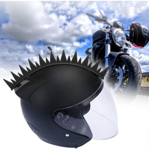 Motoforti Black Rubber Dirt Bikes Motorcycle Helmet Wig Decals Sticker Motorcycle Helmets Accessories