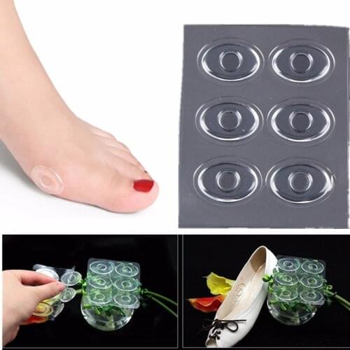 Soft Girls PU Silicone Shoe Insert Wear-resistant Transparent Heel Sticker Corn Pad Feet Care