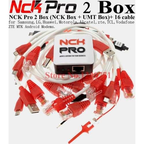 2020 version 100% Original NCK Pro box NCK Pro2 box NCK PRO DONGLE ( NCK box+UMT box 2 in1 )+16cables Free Shipping