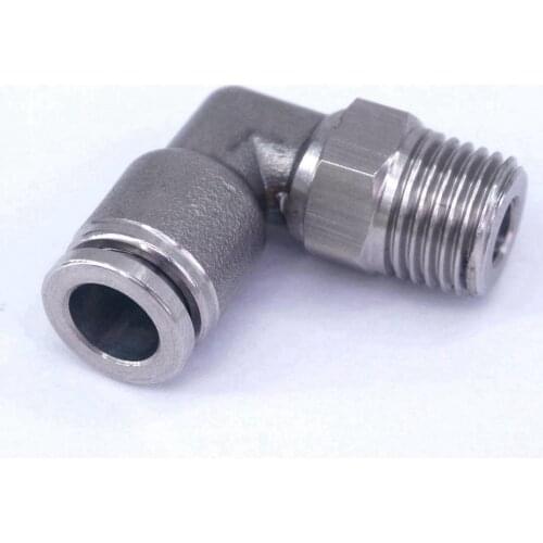Tube OD 8mm*1/4"BSP 304 Stainless Steel Pneumatic Connector Male Elbow Quick Connector Fittings
