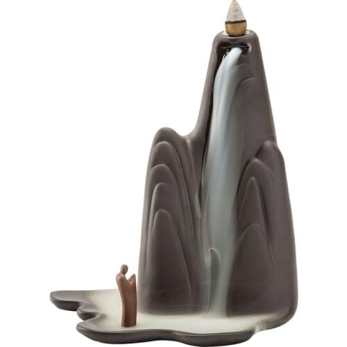 Waterfall smoke Holder Backflow Incense Burner Waterfall Ceramic incence holder bruciatore incenso smoke fountain