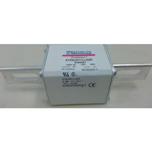 Fuses: A120UD71LLI500 1200VAC URD 500A M300667 / A120UD71LLI550 N300668 / A110UD71LLI630 P300669 aR