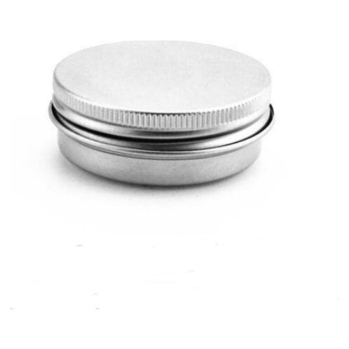 30g empty aluminum jar with screw lid ,1oz aluminum container for skin care cream ointment hand cream storage LX2635