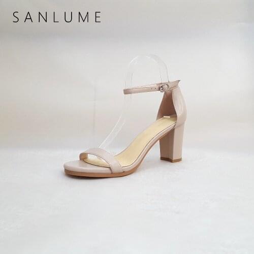 SANLUME Women's Shoes With A Strap