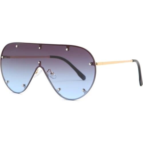 Aviation Style Big Sunglasses Men Women 2021 Fashion Oversized Sun Glasses Shades For Women Gradient Lens UV400 Glasses G17317