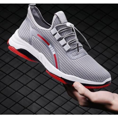 Sports Shoes Man White Sneakers Low Top Tennis Shoes Breathable Mesh Sport Shoe For Man Trainers Tenis De Hombre 2021
