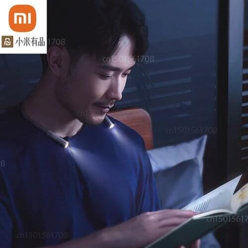 LED Neck Hung Light Hands-Free Charging Night Reading Lamp 2 Levels Brightness Book Light Wearable Reading Lamp for Youpin