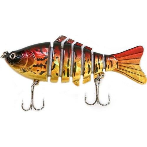Ufishing Swimbait 10cm 15.8g 7 Segments Fishing Lure 1 Pcs/Lot Lifelive Hard Artificial Bait New ABS Plastic Bass Lures