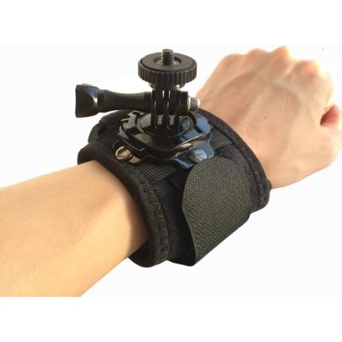 360 Degrees Rotation Wrist Strap Arm Strap Mount Rotatable Wrist Band for Gopro 4 3+ 3 SJCAM Xiaomi Yi Action Camera