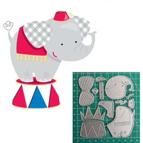 Animal Elephant Play Frames Metal Embossing And Cutting Dies For Diy Card Making DIY Scrapbook Decorations Craft